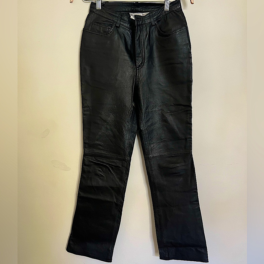 100% Real Leather Pants size 6!